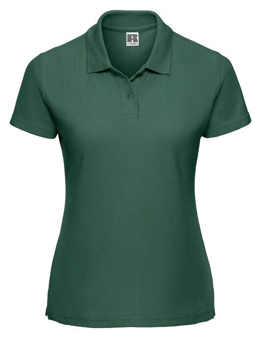 Russell Athletic 539F Russell Ladies Classic Polycotton Polo - Bottle Green