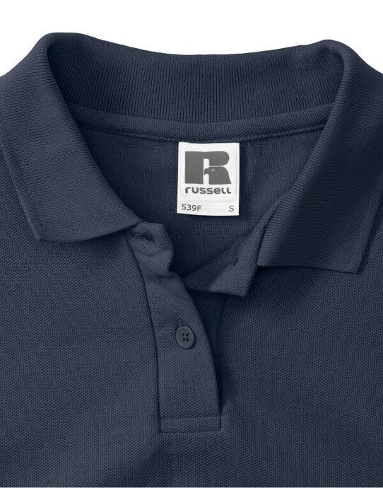 Russell Athletic 539F Russell Ladies Classic Polycotton Polo - French Navy