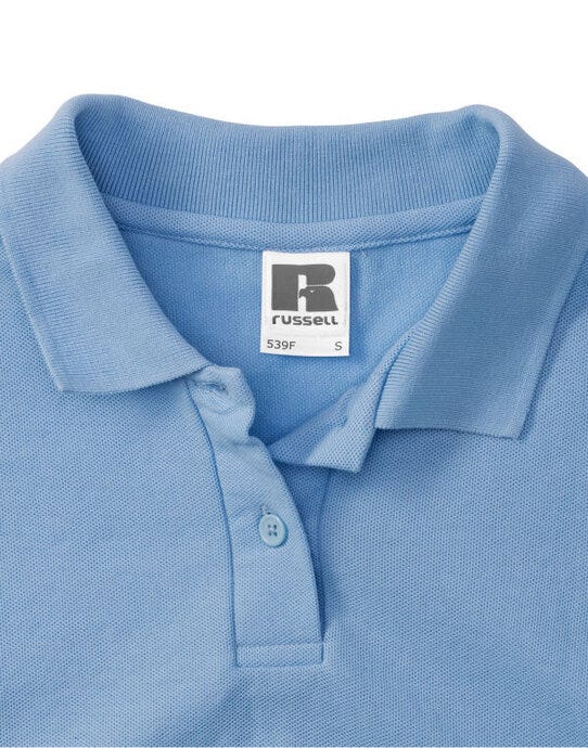 Russell Athletic 539F Russell Ladies Classic Polycotton Polo - Sky Blue