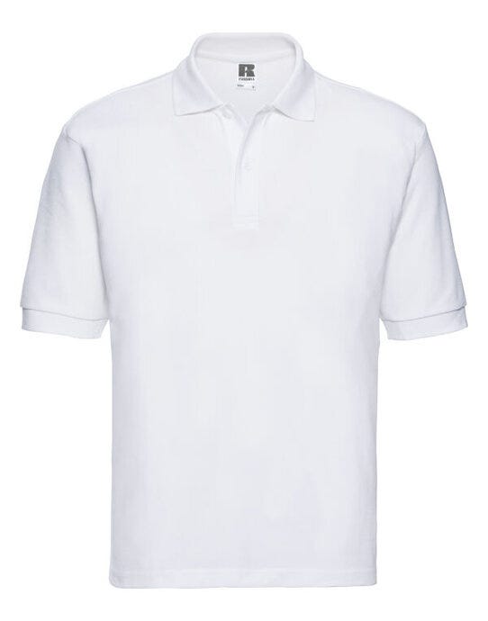 Russell Athletic 539M Russell Men's Classic Polycotton Polo - White