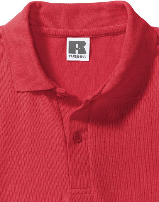 Russell Athletic 539M Russell Men's Classic Polycotton Polo - Bright Red