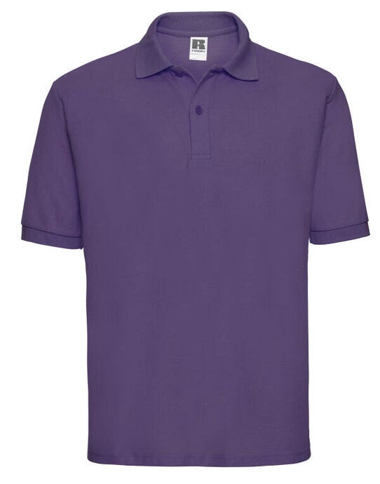 Russell Athletic 539M Russell Men's Classic Polycotton Polo - Purple