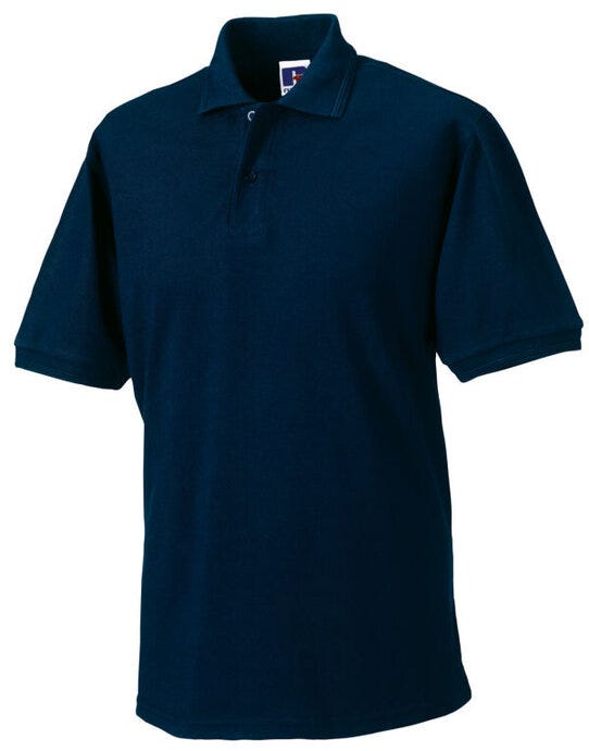 Russell Athletic 599M Russell Hardwearing Polycotton Polo - French Navy
