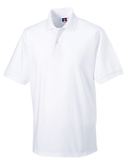 Russell Athletic 599M Russell Hardwearing Polycotton Polo - White