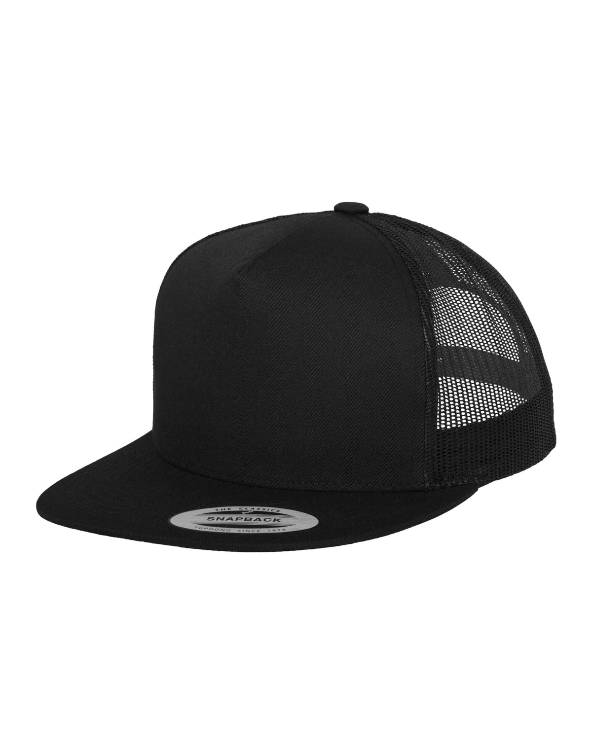 Flexfit 6006 Classic Trucker Cap - Black