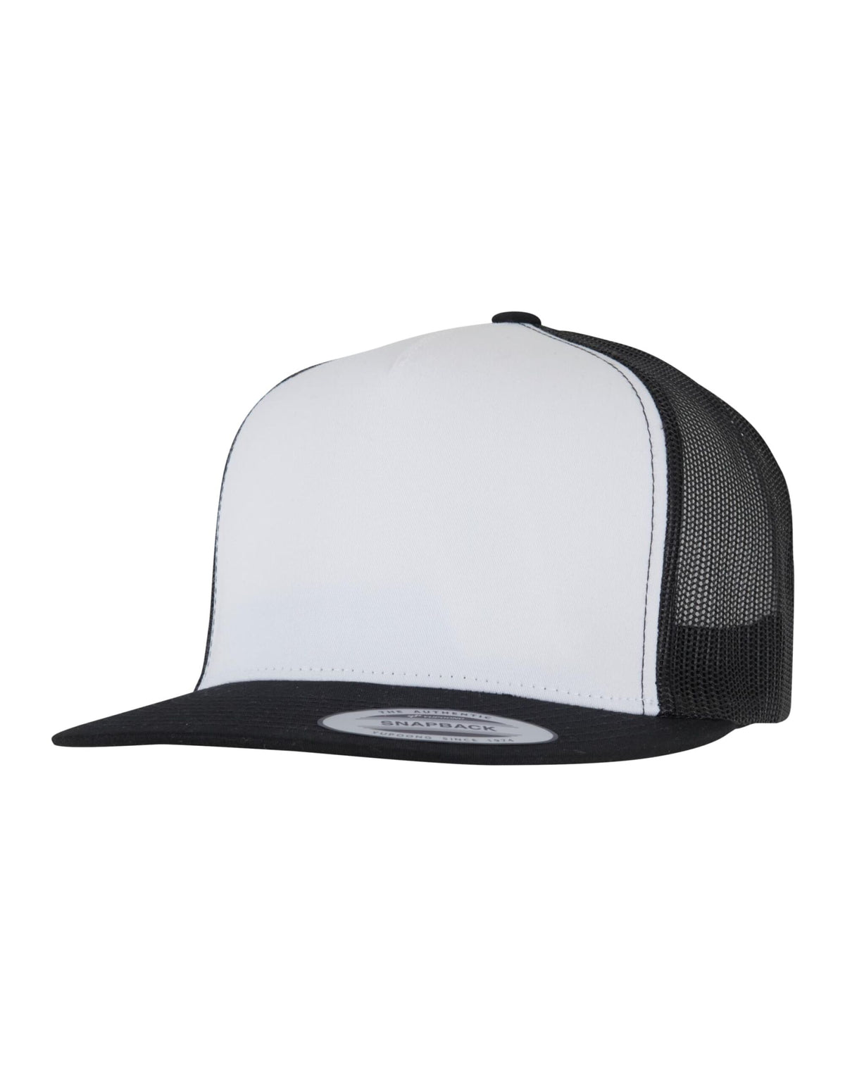 Flexfit 6006W Classic Trucker - Black/White/Black