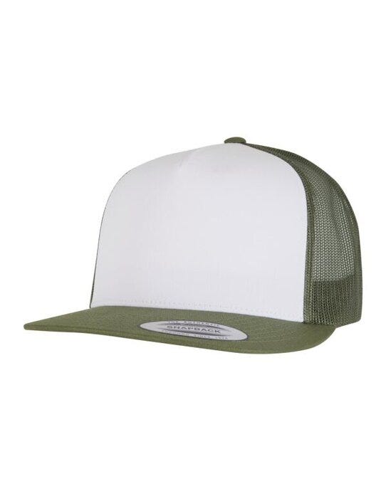 Flexfit 6006W Classic Trucker - Olive/White/Loden