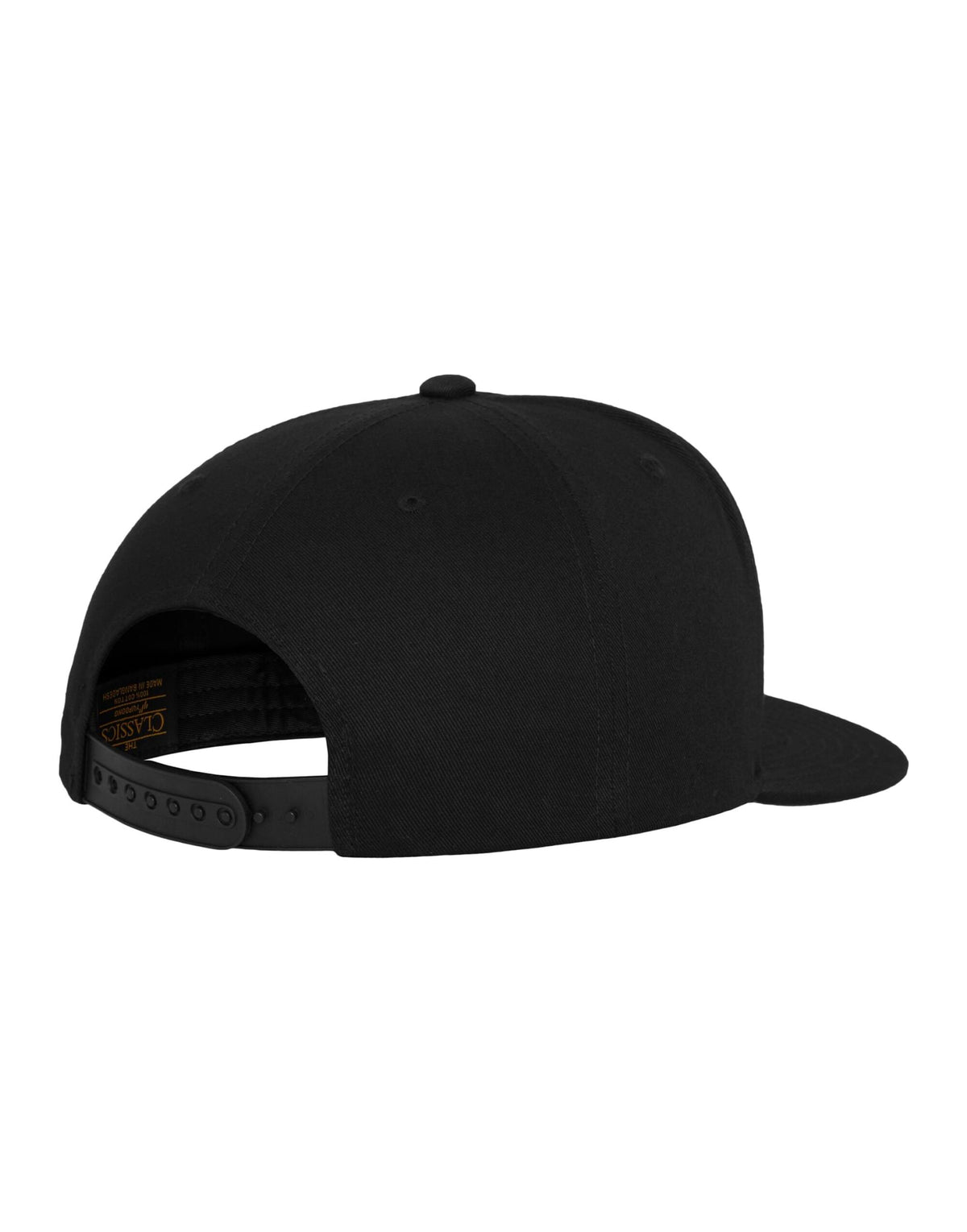Flexfit 6007 Classic 5 Panel Snapback - Black/Black