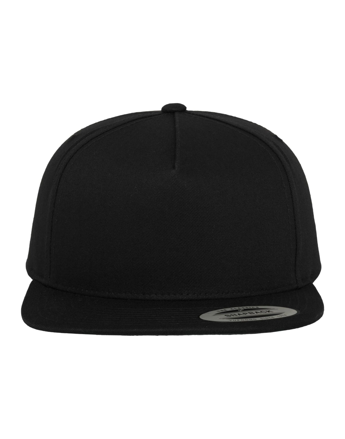 Flexfit 6007 Classic 5 Panel Snapback - Black/Black