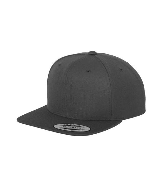 Flexfit 6089M Dark Grey plain snapback cap