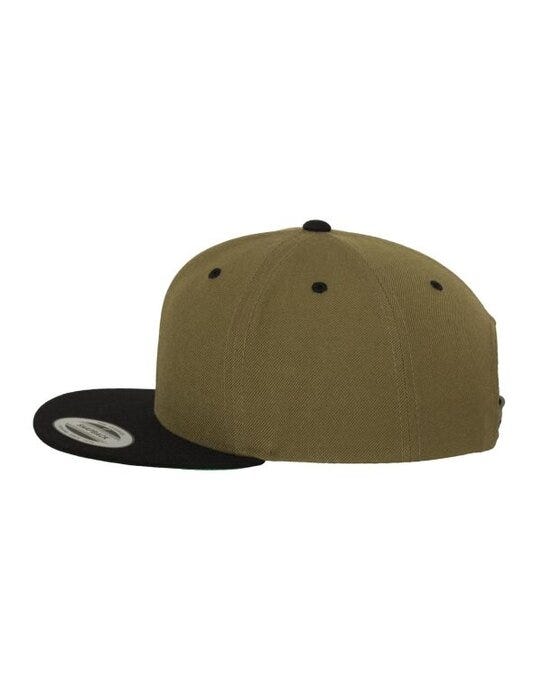 Flexfit 6089MT Two Tone Classic Snapback Cap - Olive/Black