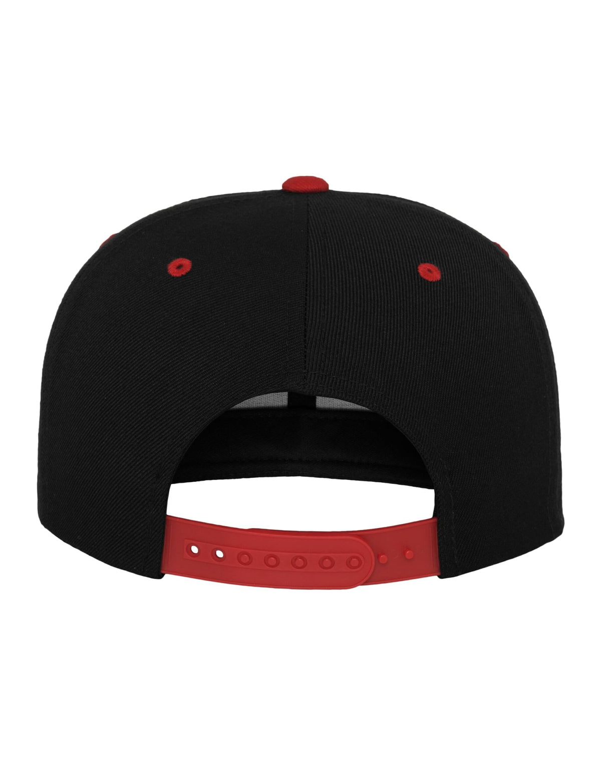 Flexfit 6089MT Two Tone Classic Snapback Cap - Black/Red