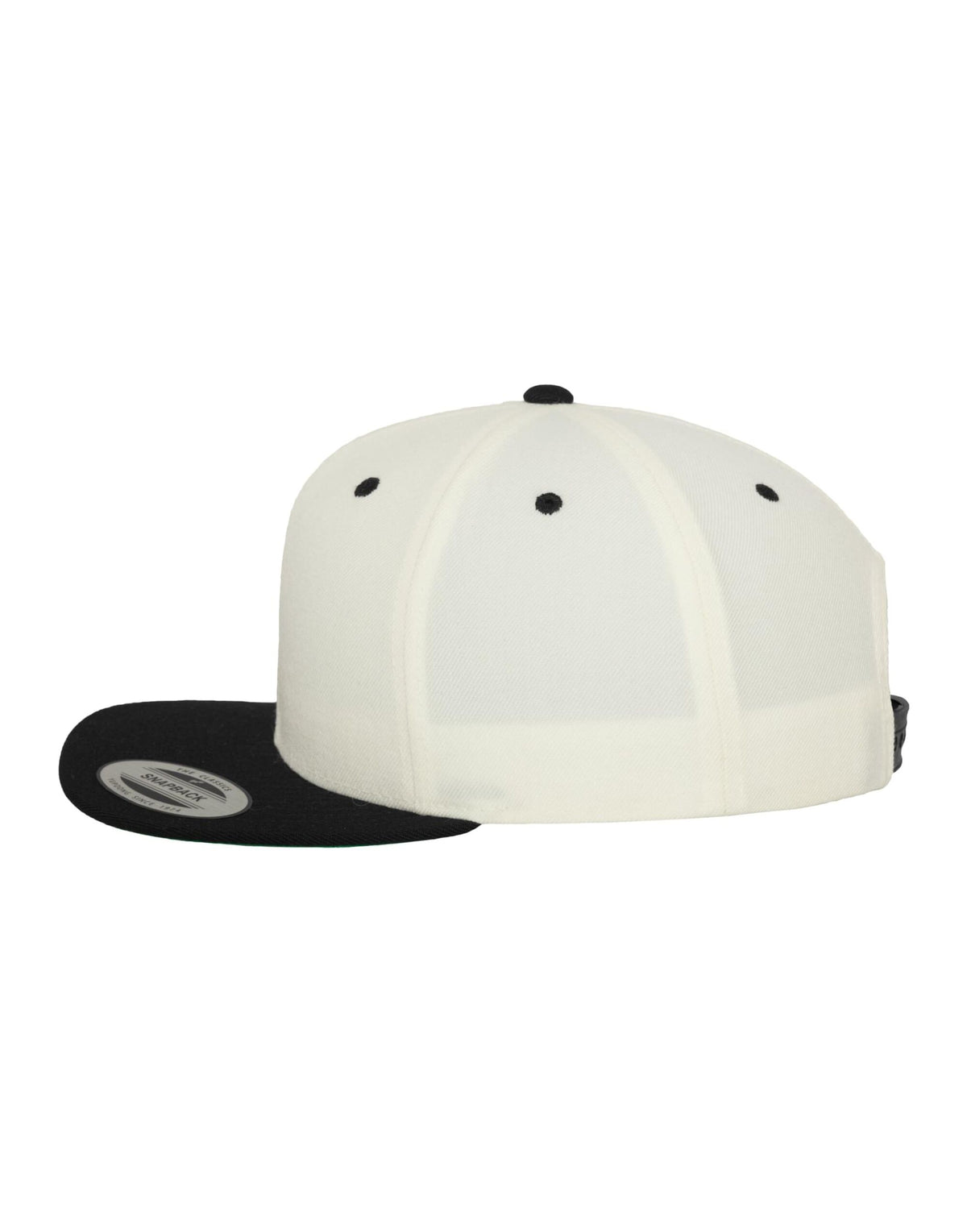Flexfit 6089MT Two Tone Classic Snapback Cap - Natural/Black