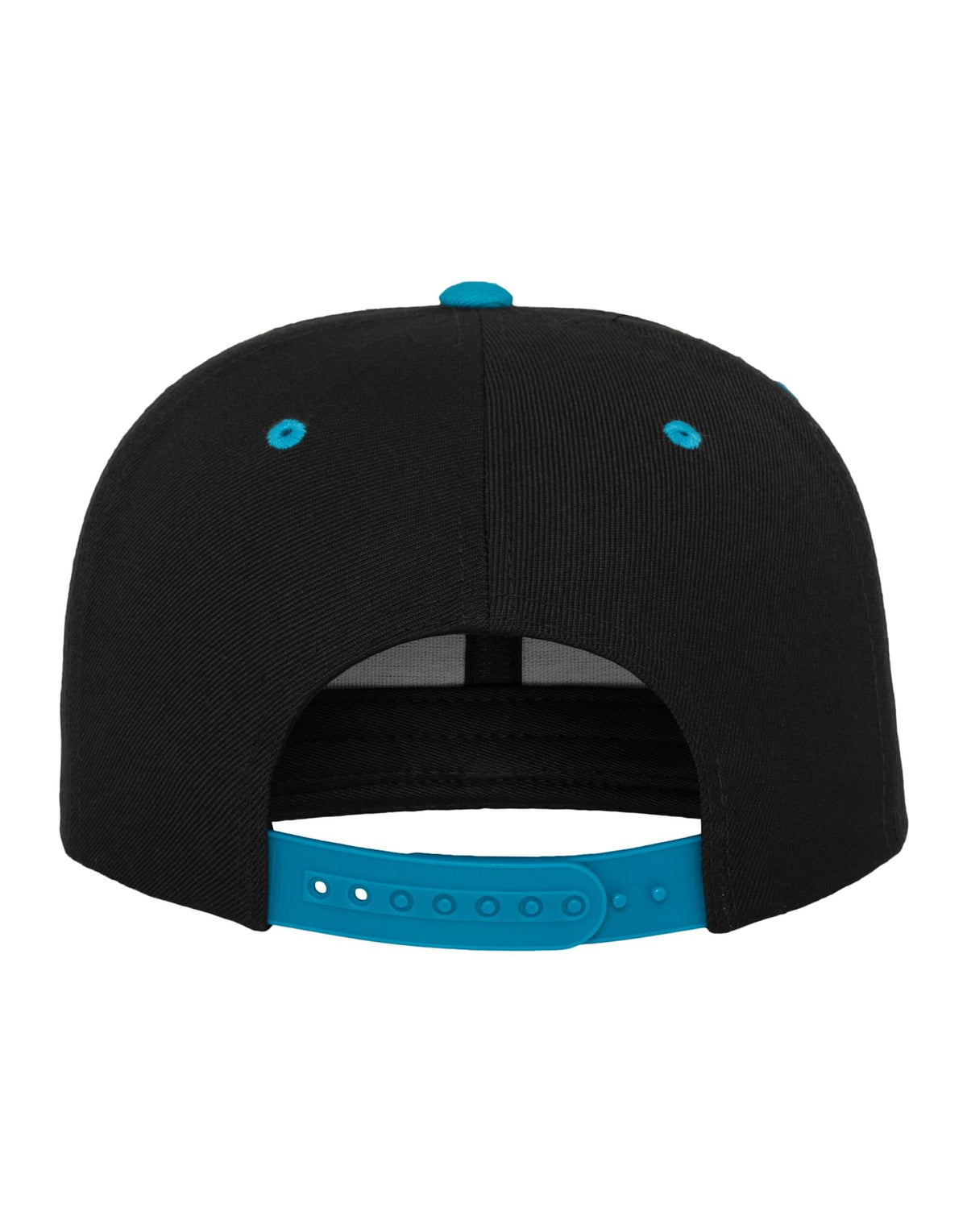 Flexfit 6089MT Two Tone Classic Snapback Cap - Black/Teal