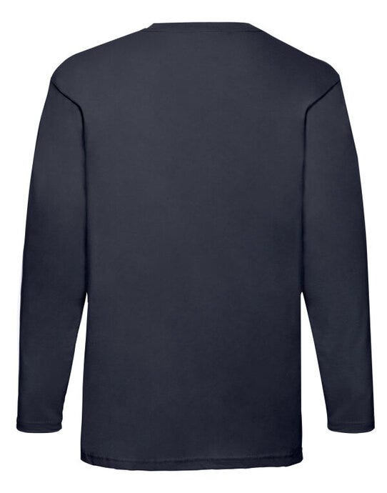 Fruit Of The Loom 61038 FOTL Mens Valueweight Long Sleeve T - Deep Navy