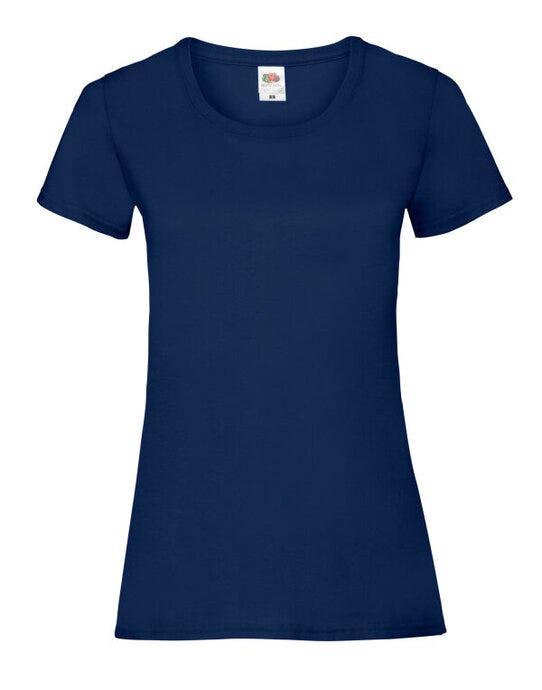 Fruit Of The Loom 61372 FOTL Ladies Valueweight T - Navy Blue