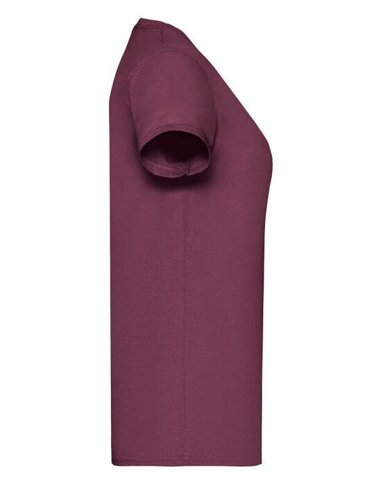 Fruit Of The Loom 61372 FOTL Ladies Valueweight T - Burgundy