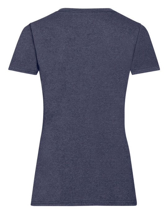 Fruit Of The Loom 61372 FOTL Ladies Valueweight T - Vintage Heather Navy
