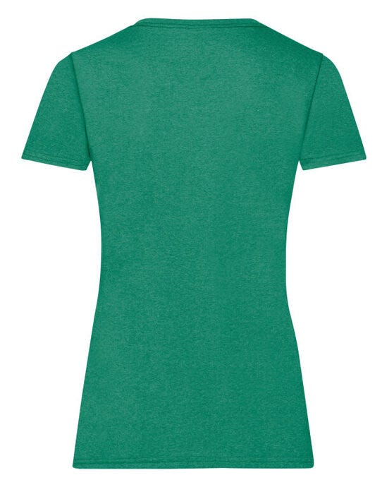 Fruit Of The Loom 61372 FOTL Ladies Valueweight T - Retro Heather Green