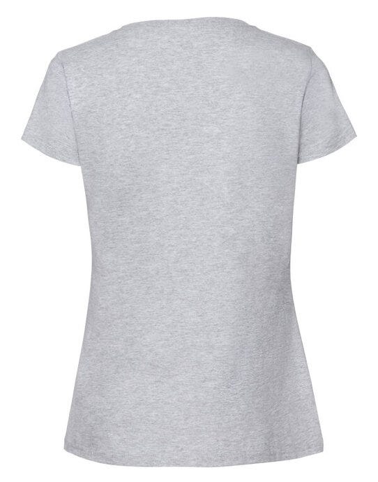 Fruit Of The Loom 61424 FOTL Ladies Ringspun Premium T - Heather Grey