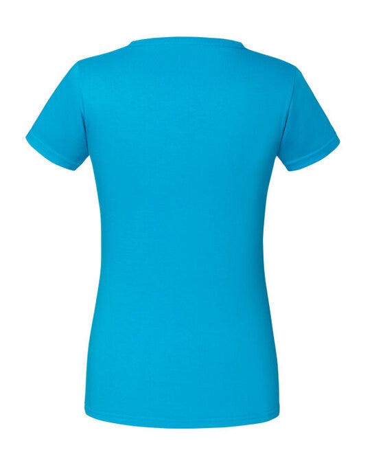 Fruit Of The Loom 61424 FOTL Ladies Ringspun Premium T - Azure Blue
