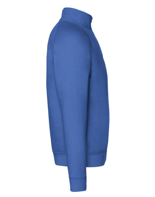 Fruit Of The Loom 62032 FOTL Mens Premium Zip Neck Sweat - Royal
