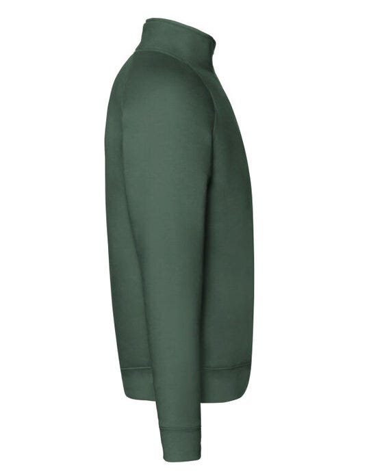 Fruit Of The Loom 62032 FOTL Mens Premium Zip Neck Sweat - Bottle Green
