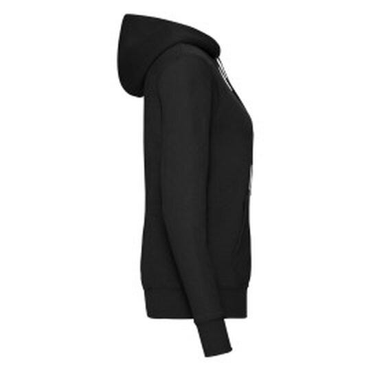 Fruit Of The Loom 62038 FOTL Ladies Classic Hooded Sweat - Black