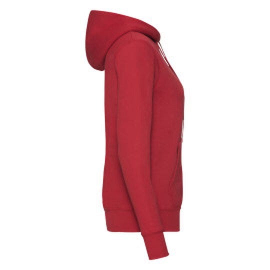Fruit Of The Loom 62038 FOTL Ladies Classic Hooded Sweat - Red