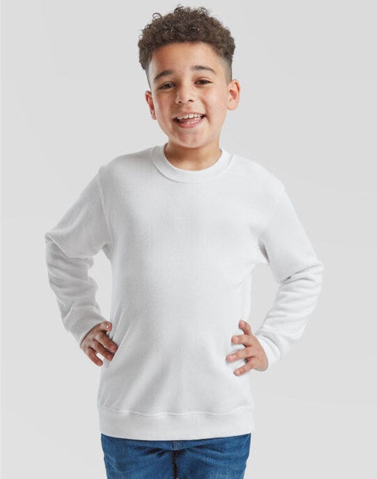 Fruit Of The Loom 62041 FOTL Kids Classic Set In Sweat - White