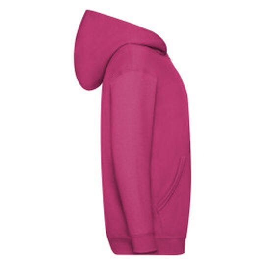 Fruit Of The Loom 62045 FOTL Kids Classic Hooded Sweat Jacket - Fuchsia