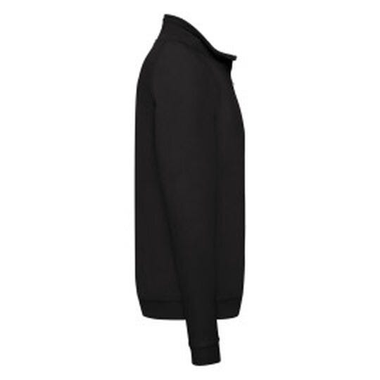 Fruit Of The Loom 62114 FOTL Mens Classic Zip Neck Sweat - Black
