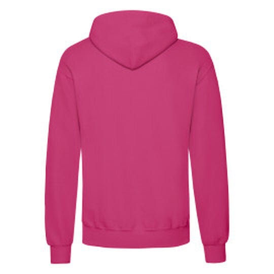 Fruit Of The Loom 62208 FOTL Mens Classic Hooded Sweat - Fuchsia
