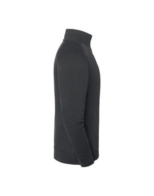 Fruit Of The Loom 62288 FOTL Iconic Premium Zip Neck Sweat - Light Graphite
