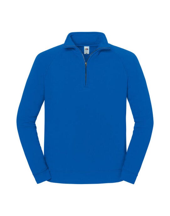 Fruit Of The Loom 62288 FOTL Iconic Premium Zip Neck Sweat - Royal