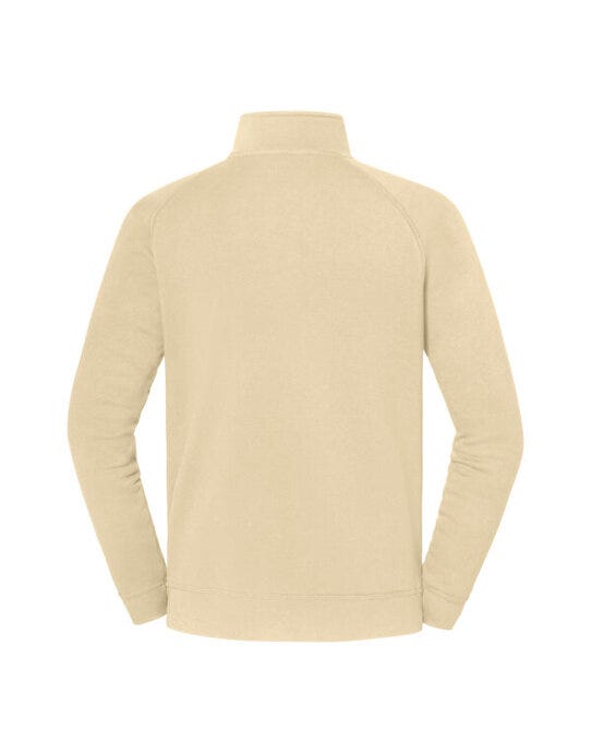 Fruit Of The Loom 62288 FOTL Iconic Premium Zip Neck Sweat - Desert Sand