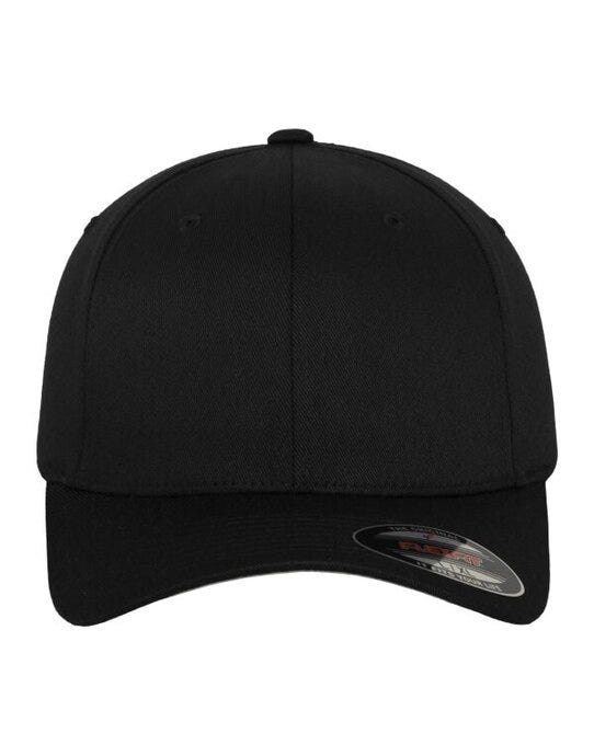 Flexfit 6277 Wooly Combed Cap - Black