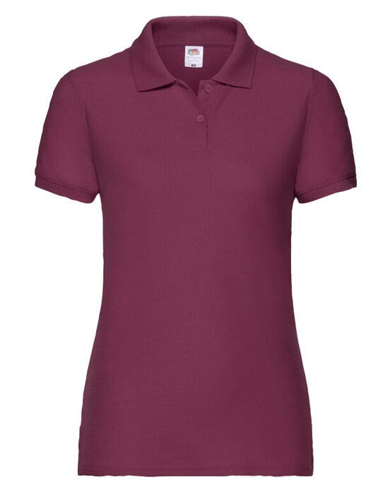 Fruit Of The Loom 63212 FOTL Ladies 65/35 Polo - Burgundy