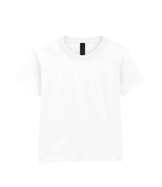 Gildan 64000B White plain Kids’ Softstyle T-Shirt