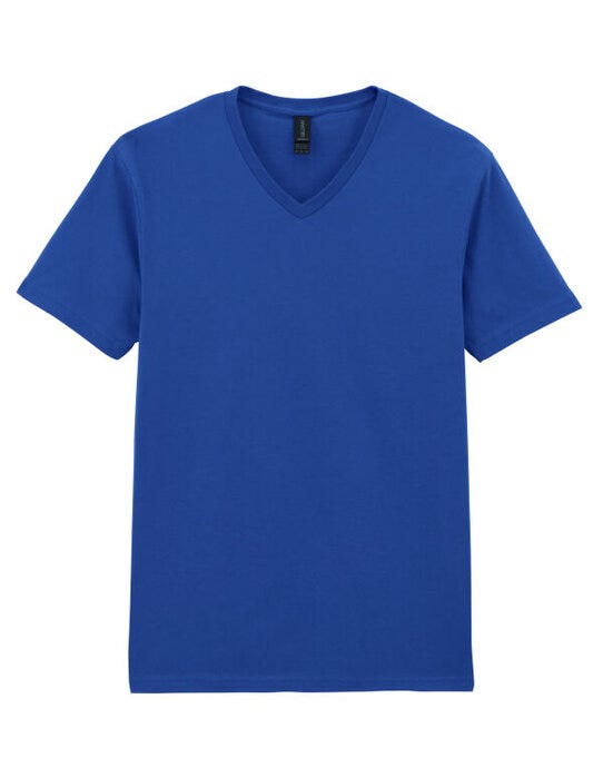 Gildan 64V00 Softstyle Adult V-Neck T-Shirt - Royal