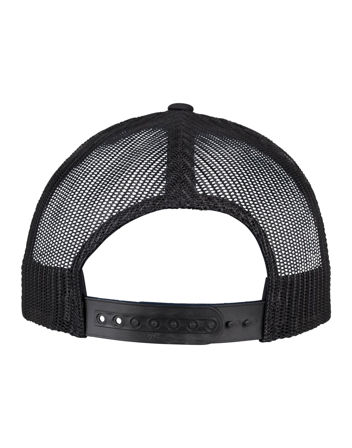 Flexfit 6506 5 Panel Retro Trucker Cap - Black
