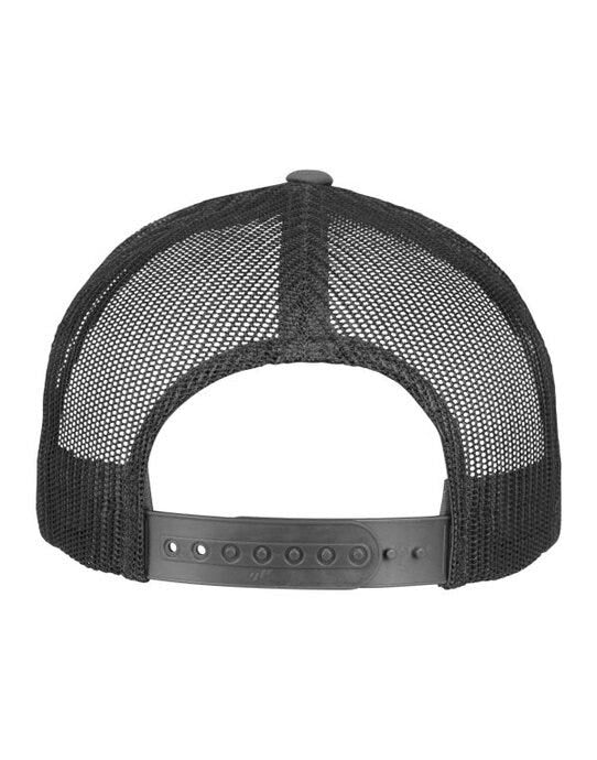 Flexfit 6506 5 Panel Retro Trucker Cap - Charcoal