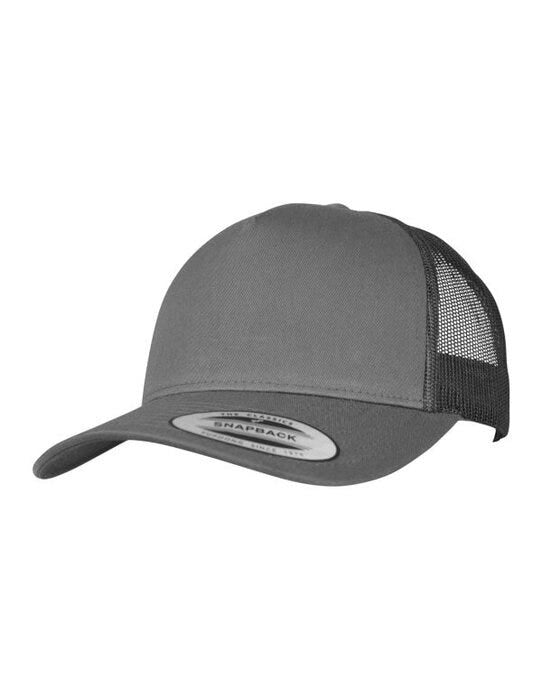 Flexfit 6506 5 Panel Retro Trucker Cap - Charcoal