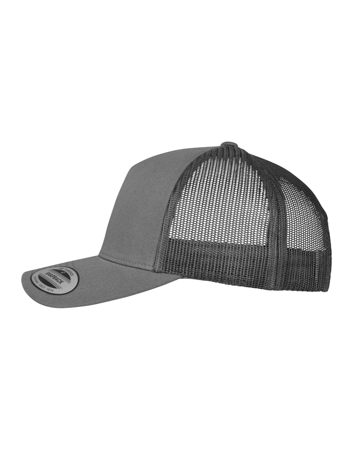 Flexfit 6506 5 Panel Retro Trucker Cap - Charcoal