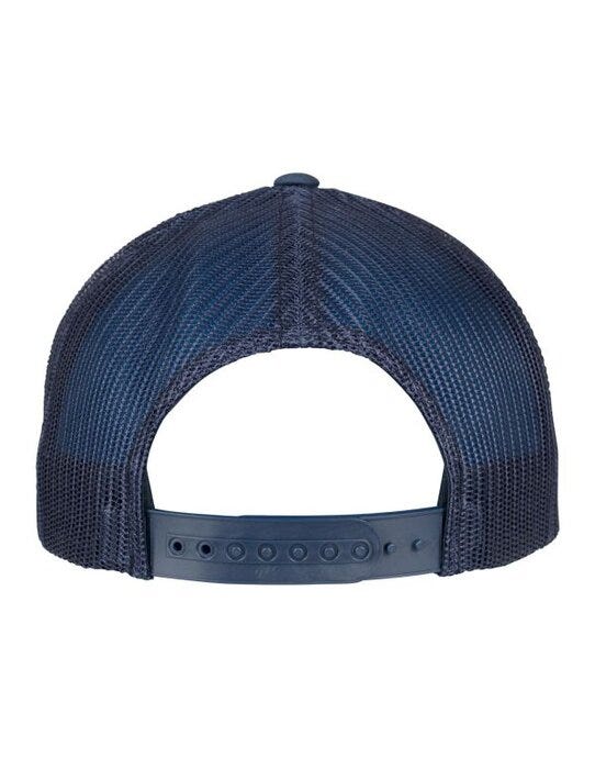 Flexfit 6506 5 Panel Retro Trucker Cap - Navy