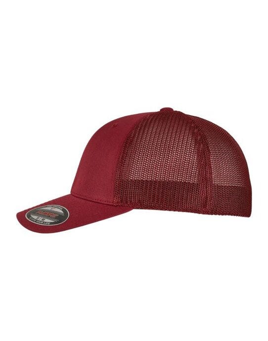 Flexfit 6511 Mesh Trucker - Cranberry