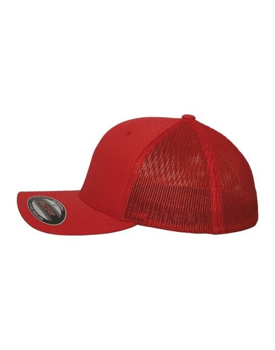 Flexfit 6511 Mesh Trucker - Red
