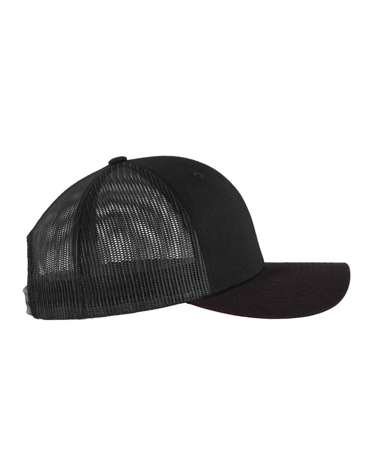 Flexfit 6606 Retro Trucker Cap - Black