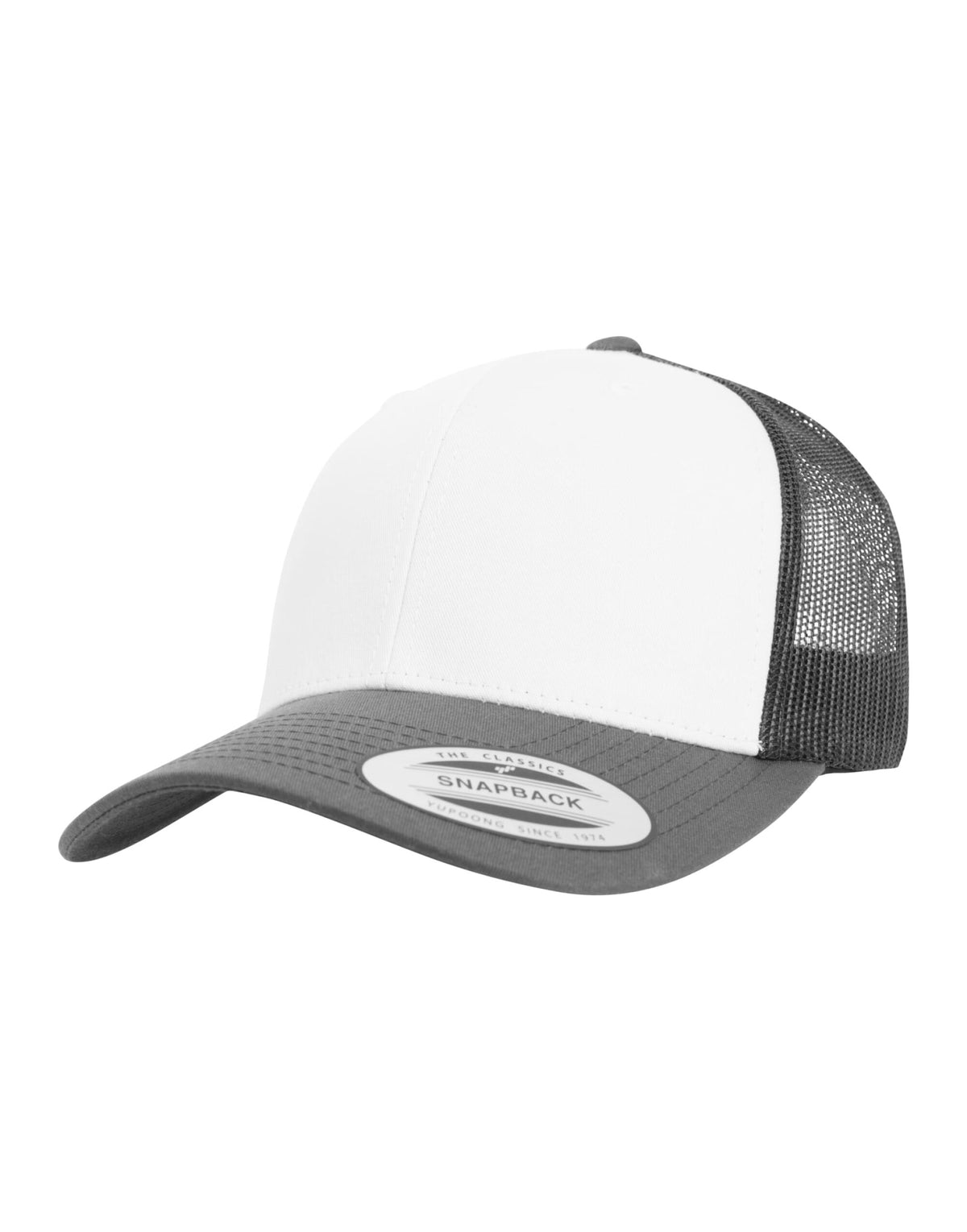 Flexfit 6606CF Retro Trucker Colored Front - Dark Grey/White/Dark Grey
