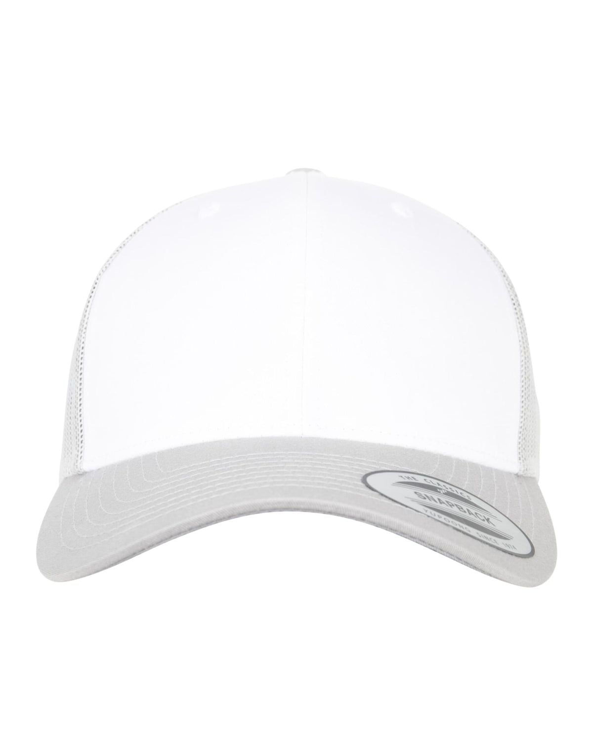 Flexfit 6606CF Retro Trucker Colored Front - Silver/White/Silver